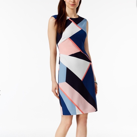 Vince Camuto
Multicolor Colorblock Work Sheath Dress - Picture 1 of 5